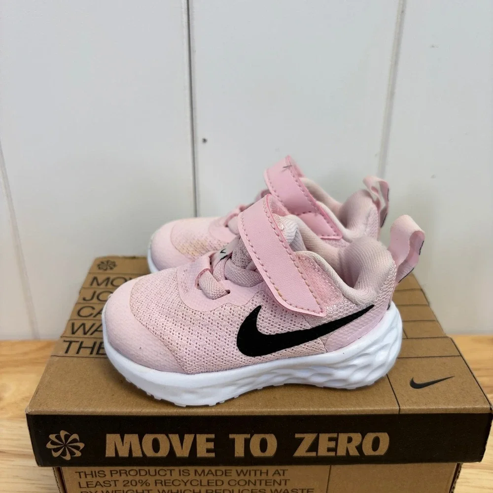 Nike Revolution 6 Next Nature Baby Toddler Size 2C Pastel Sporty Preppy Athletic